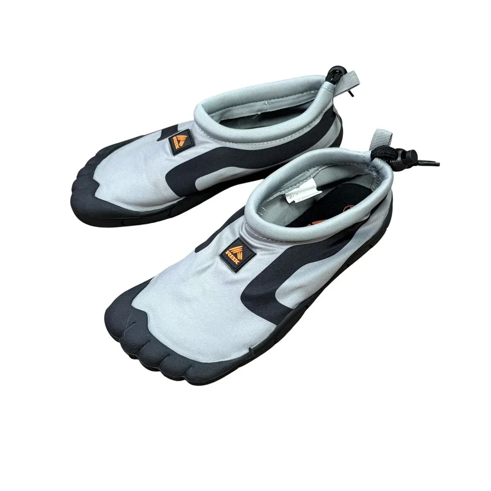 RBX Kids Water Shoes Grey Black Aqua Socks Beach Pool Shoes Size 2/3